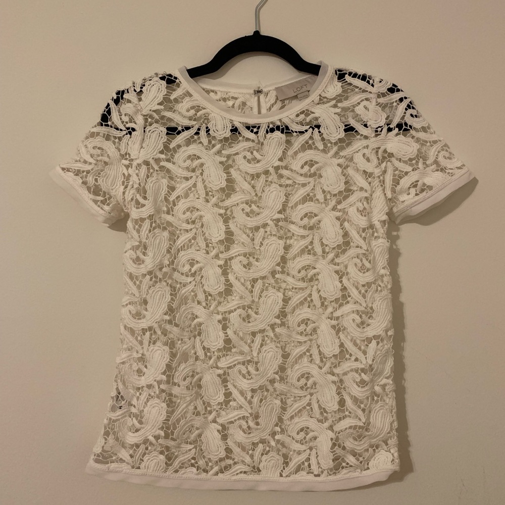 Loft lace shirt